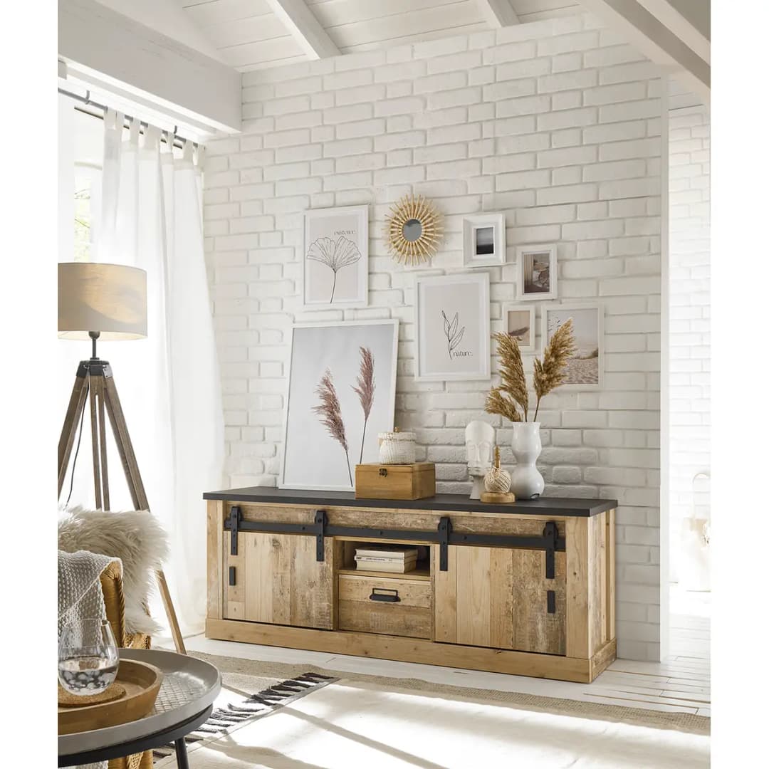 Wohnwand I 3-teilig | Braun