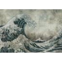 Vlies Fototapete Power of Big Waves | Grau