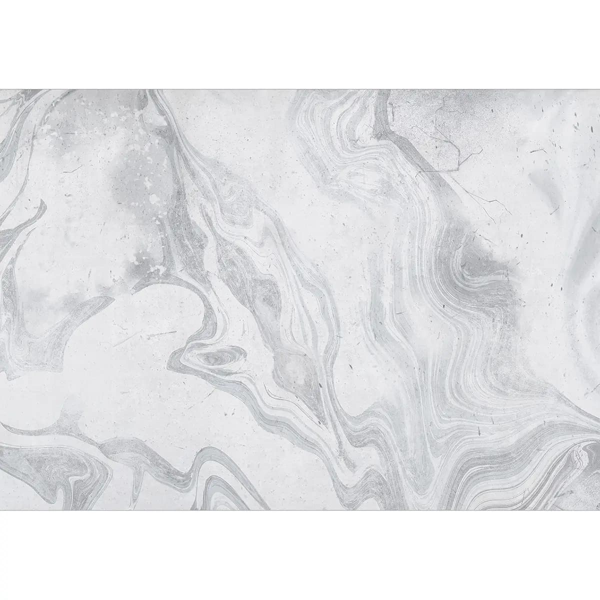 Vlies Fototapete Cloudy Marble 200cm | Grau