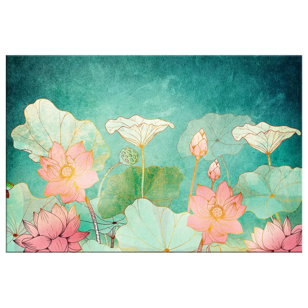 Wandbild Fairytale Flowers | Grün