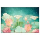 Wandbild Fairytale Flowers | Grün