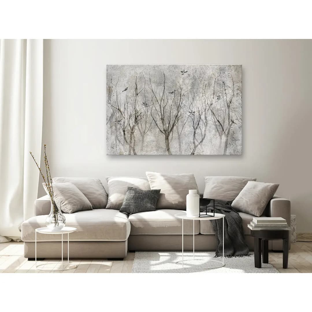 Wandbild Singing in the Forest | Schwarz