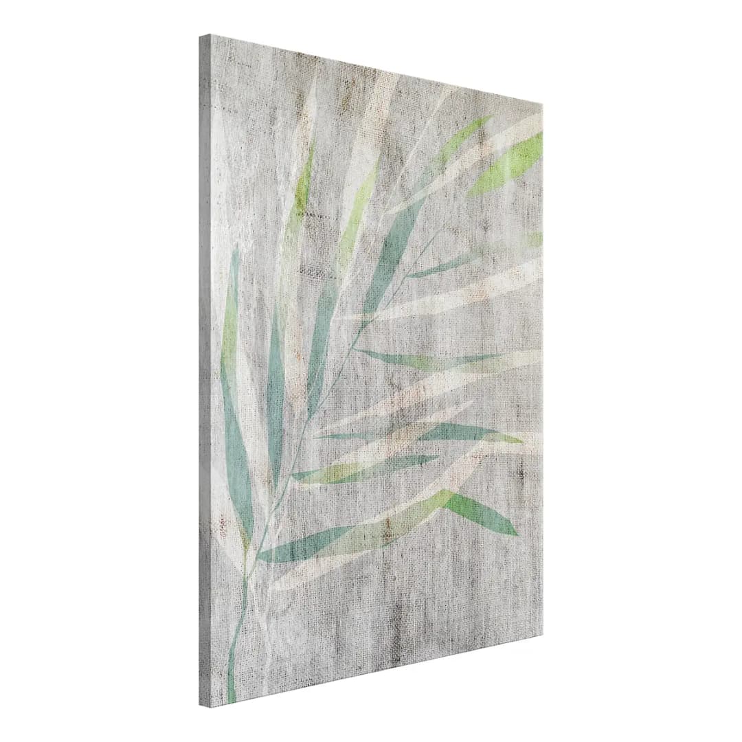 Wandbild Chamedora Leinen Grau | Grau