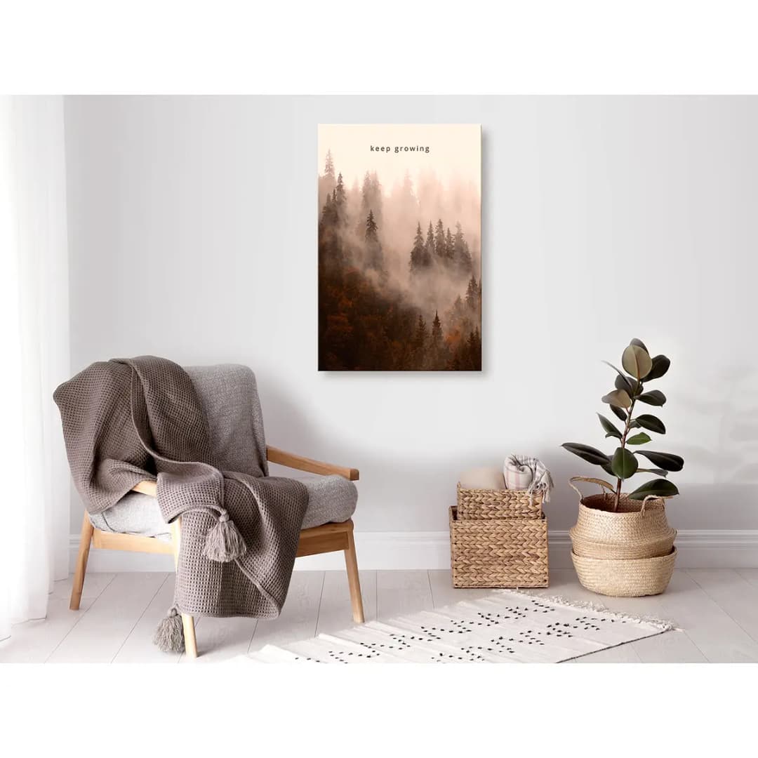 Wandbild Keep Growing | Beige
