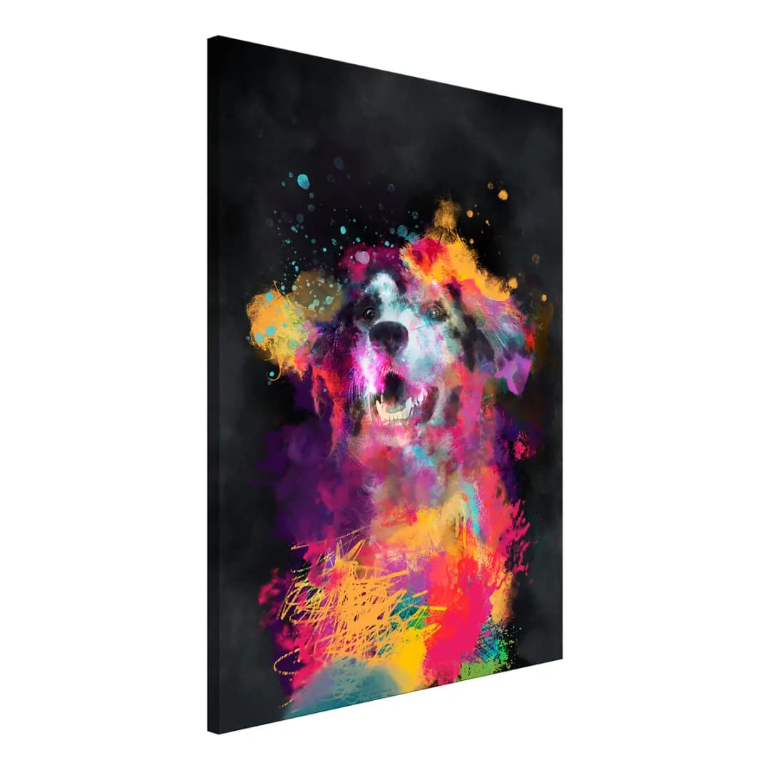Wandbild Dogs Joy | Mehrfarbig