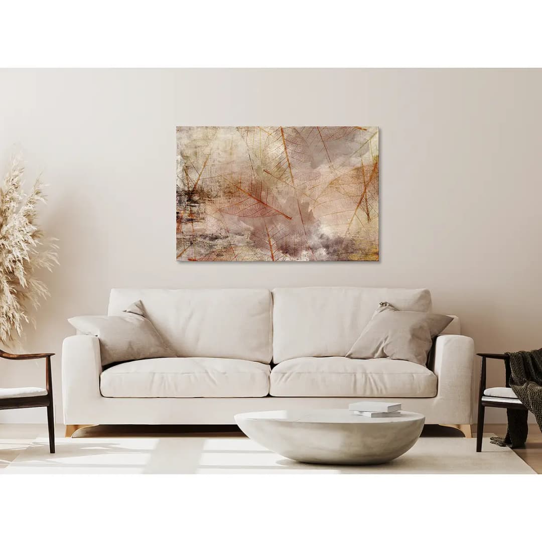 Wandbild Imprint of Nature Leinen Braun 120 x 80cm | Braun