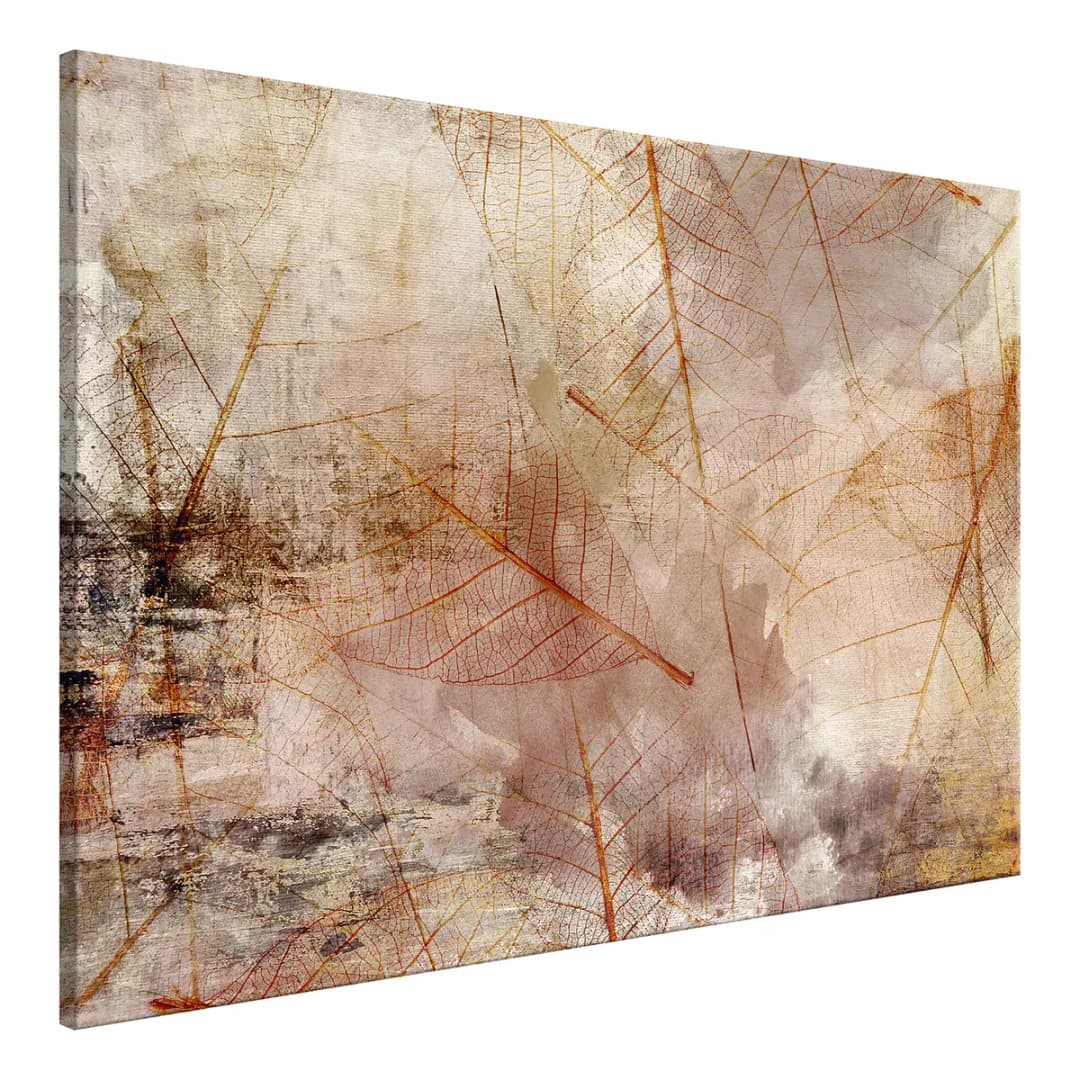 Wandbild Imprint of Nature Leinen Braun 120 x 80cm | Braun