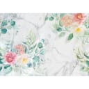 Vlies Fototapete Flowery Marble | Mehrfarbig