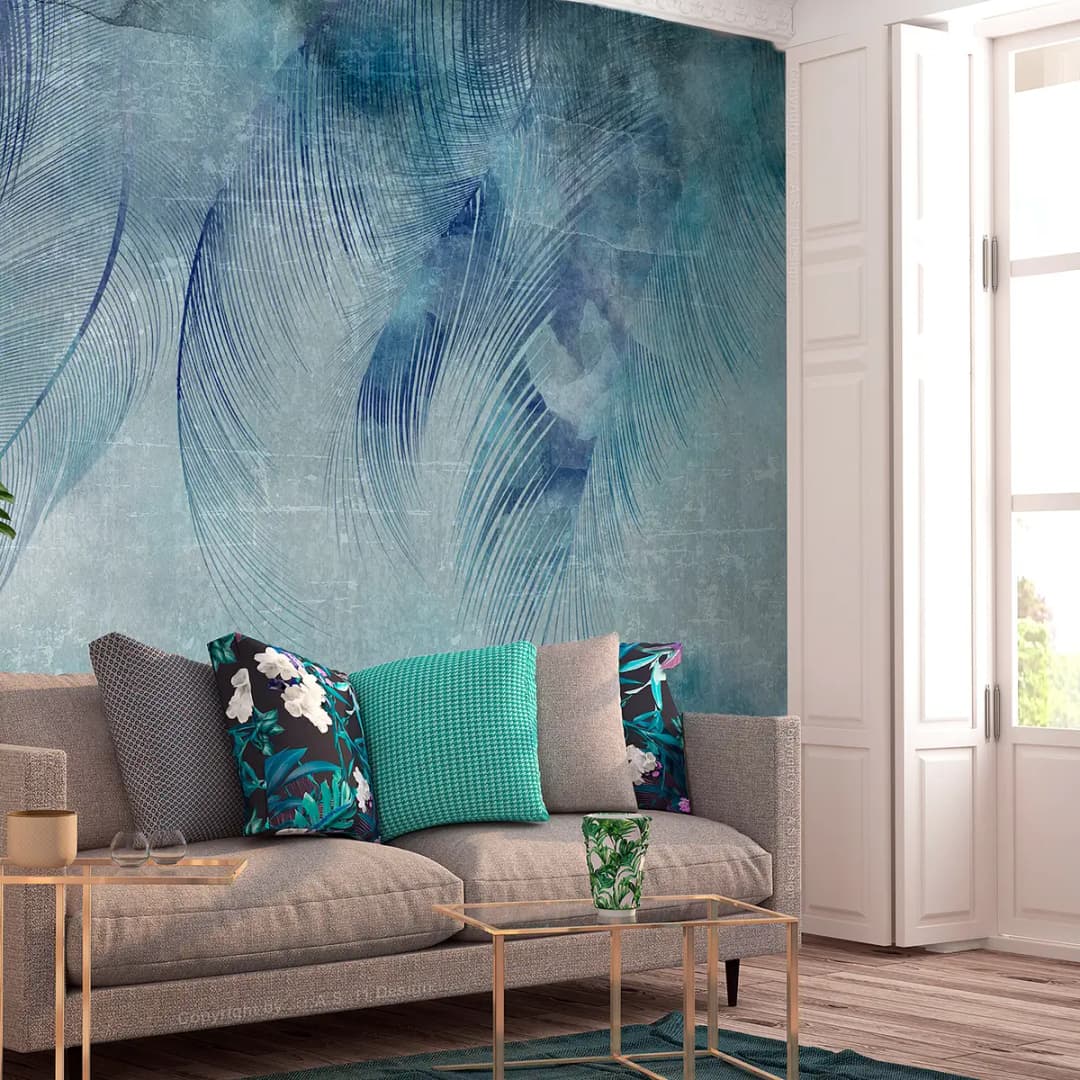 Vlies Fototapete Blue Cupid | Blau