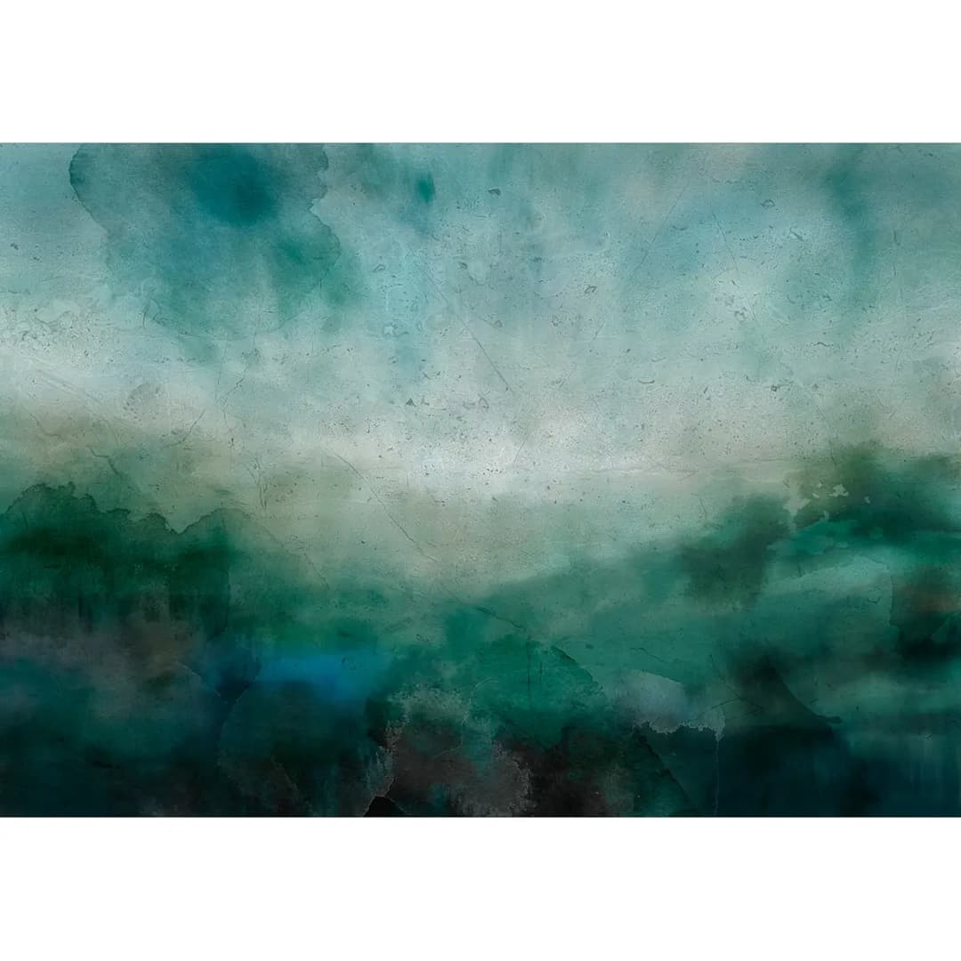 Vlies Fototapete Malachite Landscape 200cm | Grün