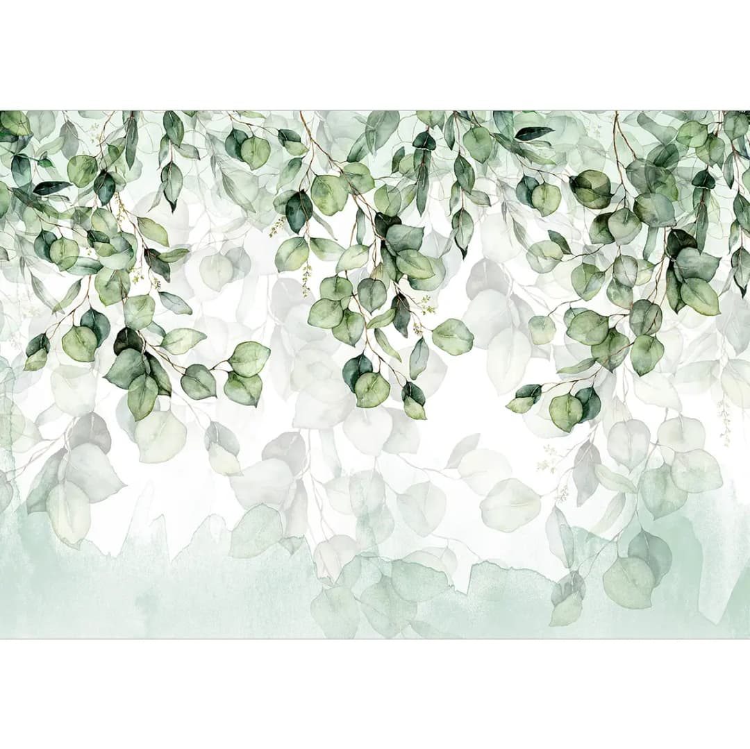 Vlies Fototapete Leaves Lightness | Grün