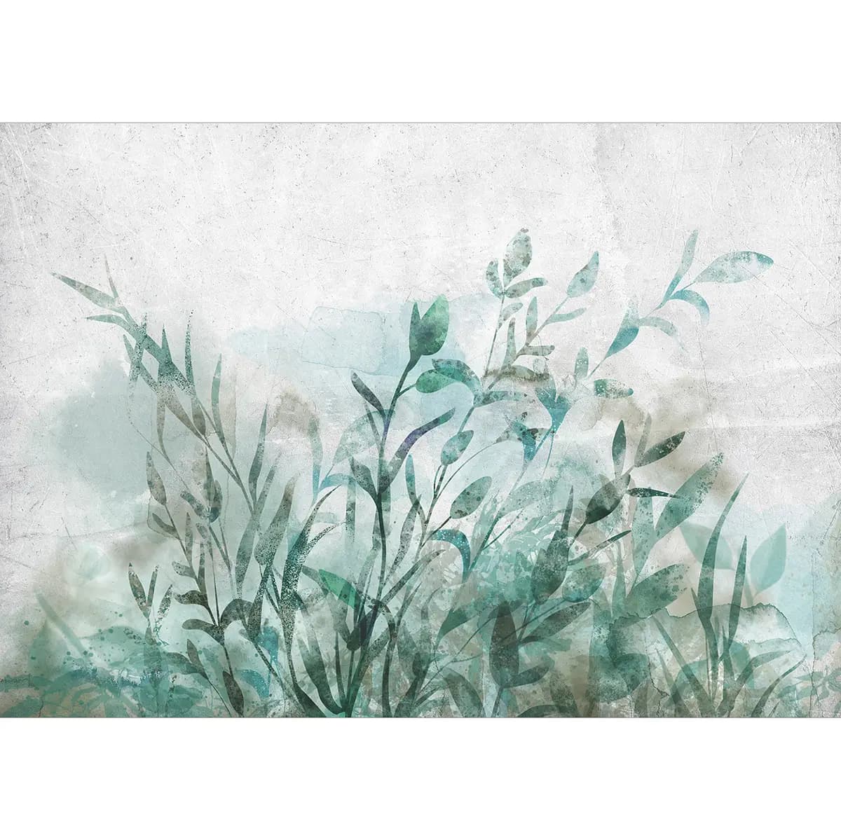 Vlies Fototapete Watercolor Nature | Grau