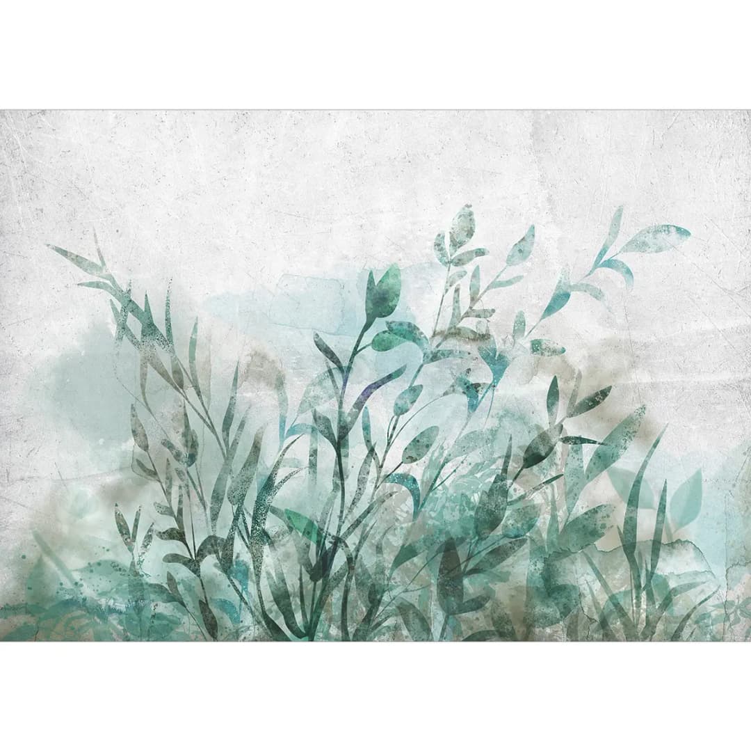 Vlies Fototapete Watercolor Nature 100cm | Grau