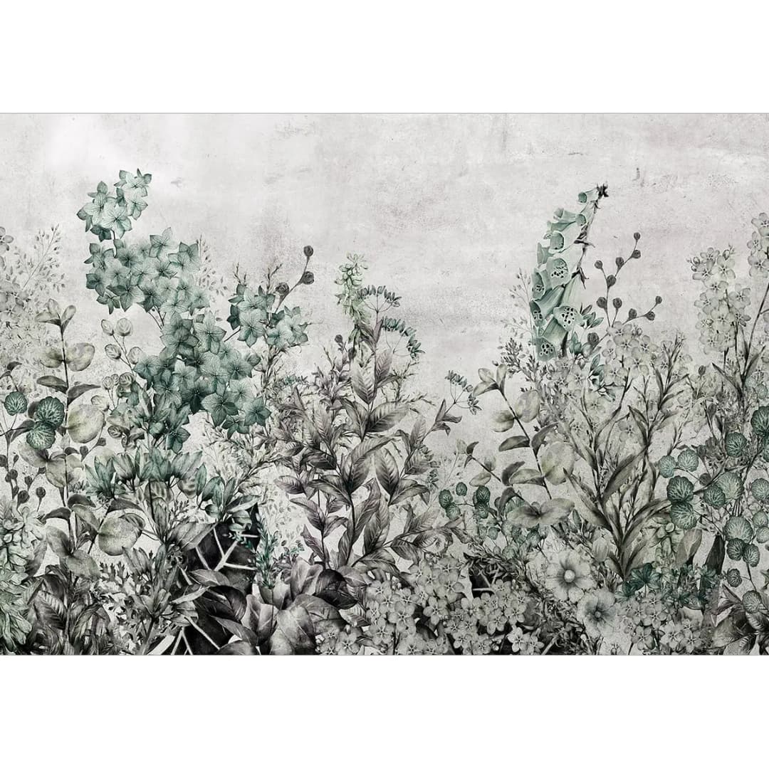 Vlies Fototapete Mystery of Herbs | Grau