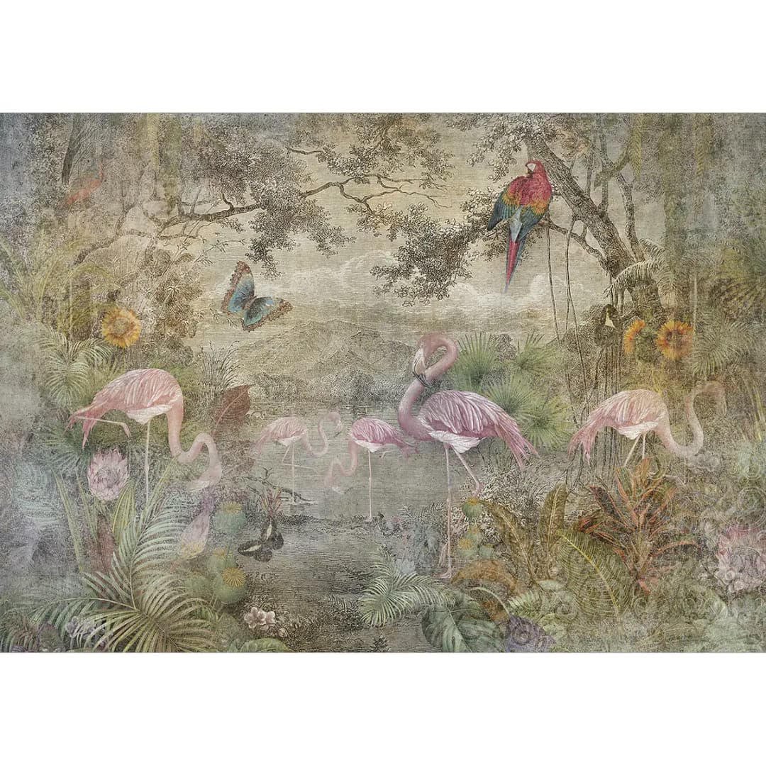 Vlies Fototapete Wild Fauna and Flora | Mehrfarbig