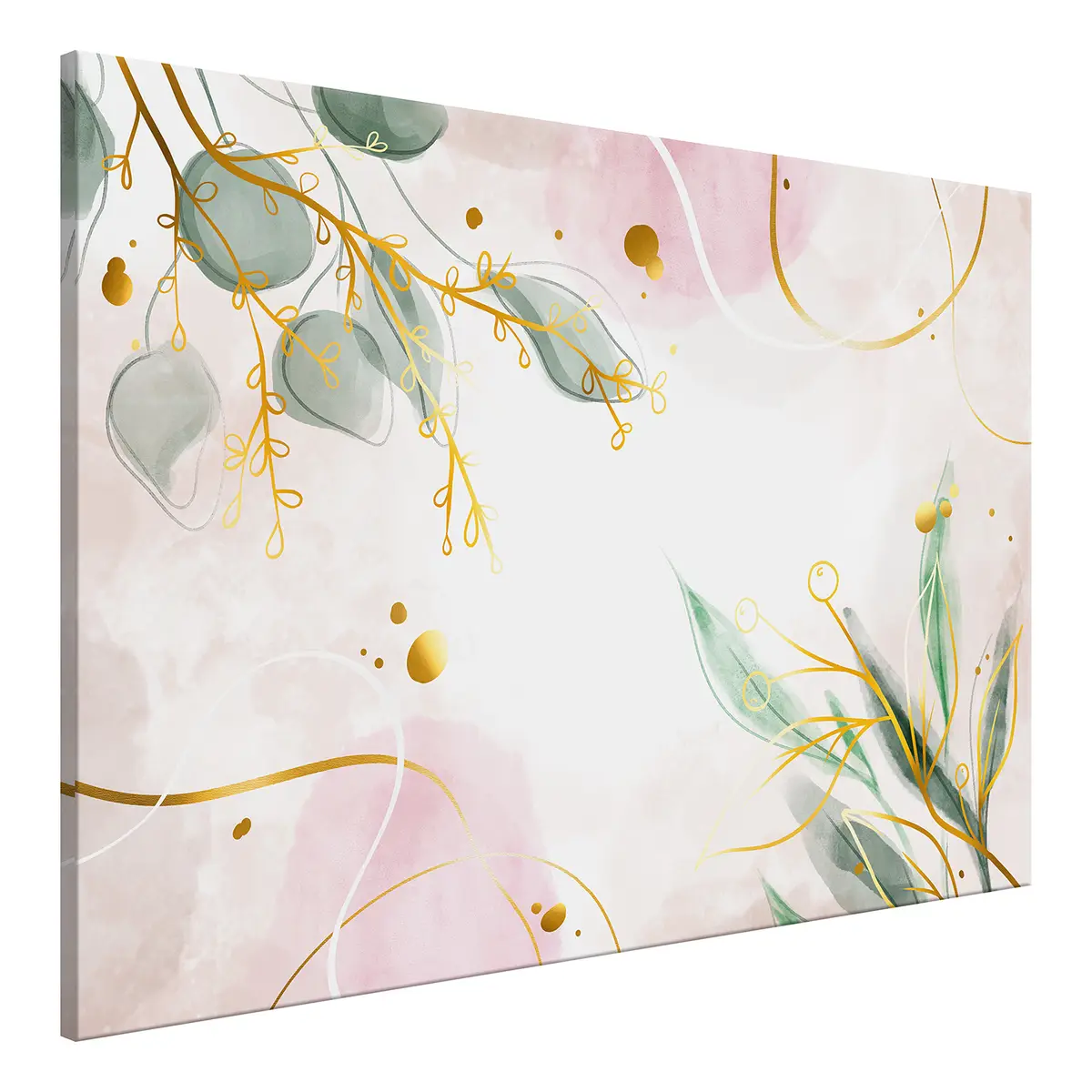 Wandbild Flash of Nature Leinen Pink 120 x 80cm | Pink