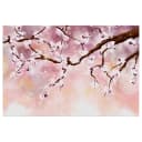 Wandbild Cherry Blossoms Leinen Pink 60 x 40cm | Pink