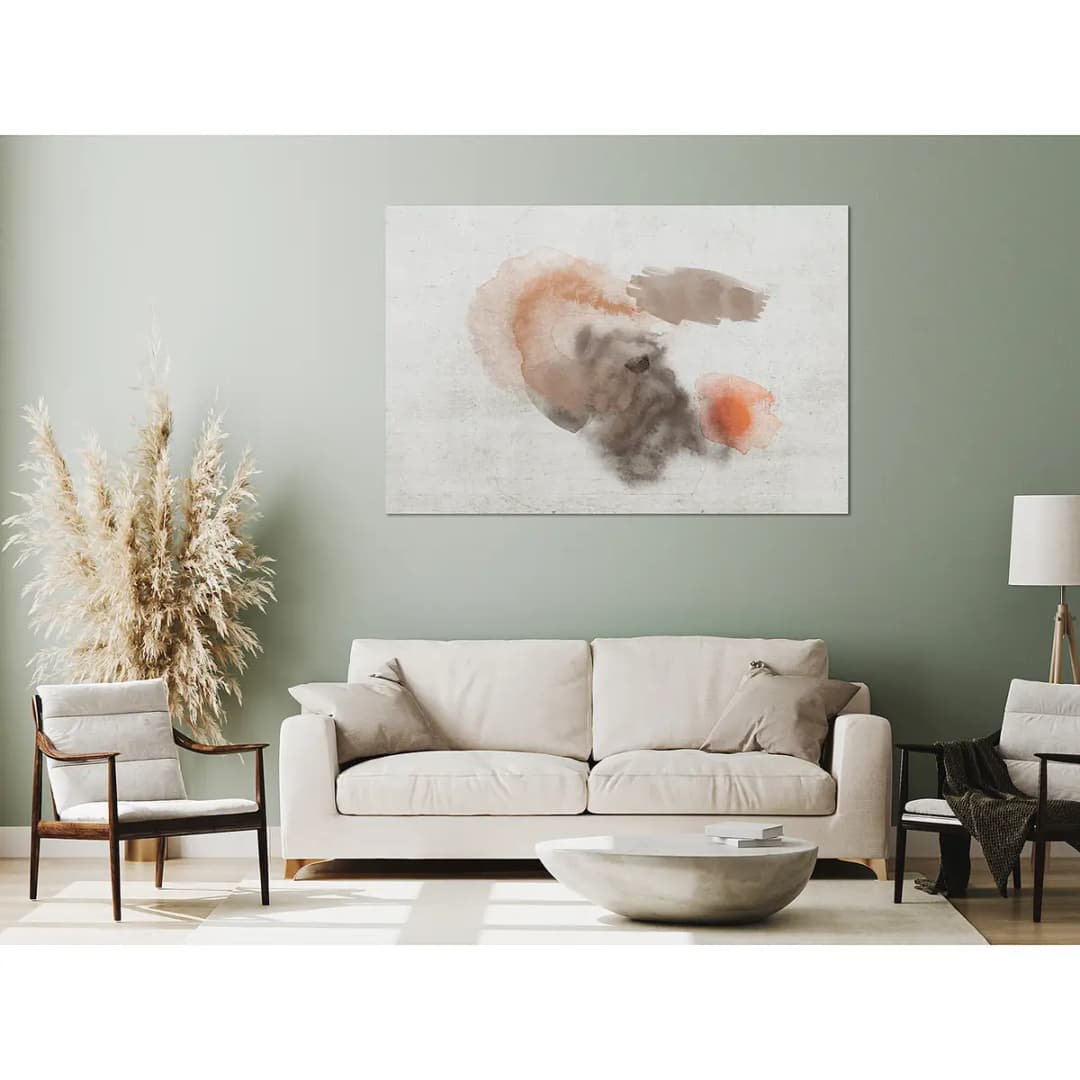 Wandbild Summer Afternoon Leinen Grau 90 x 60cm | Grau