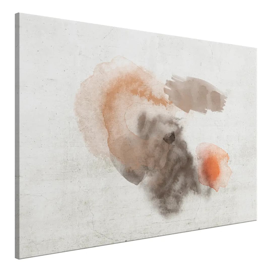Wandbild Summer Afternoon Leinen Grau 90 x 60cm | Grau