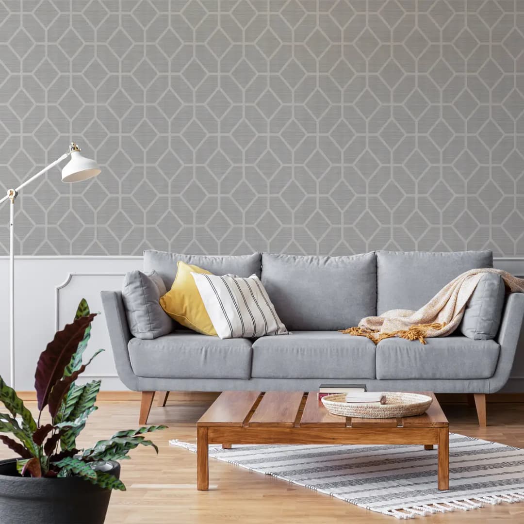 Vliestapete Asscher Geo | Beige