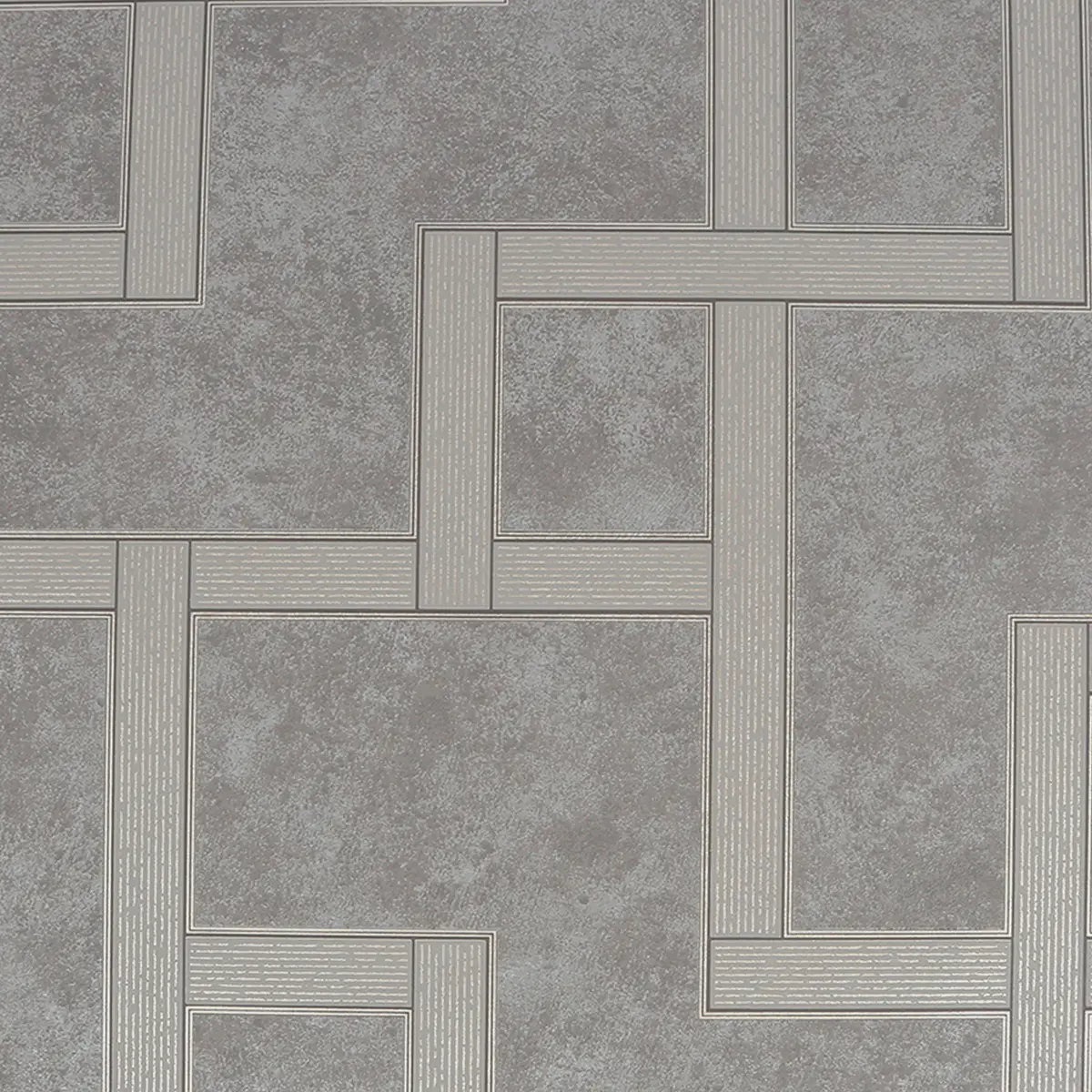 Vliestapete Gilded Greek Key | Grau