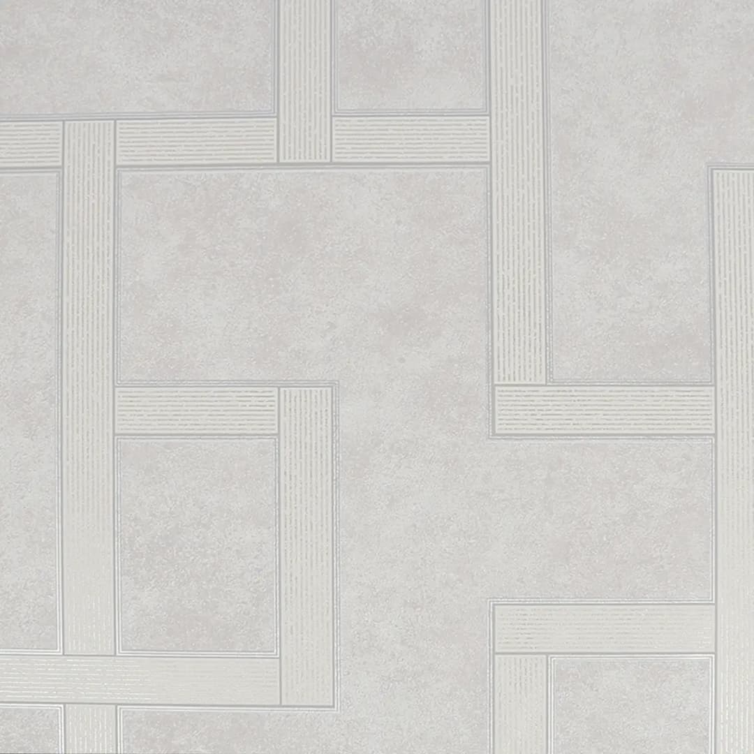 Vliestapete Gilded Greek Key | Grau