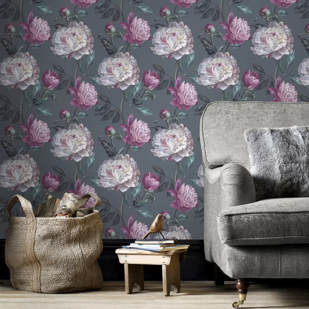 Vliestapete Peony | Pink