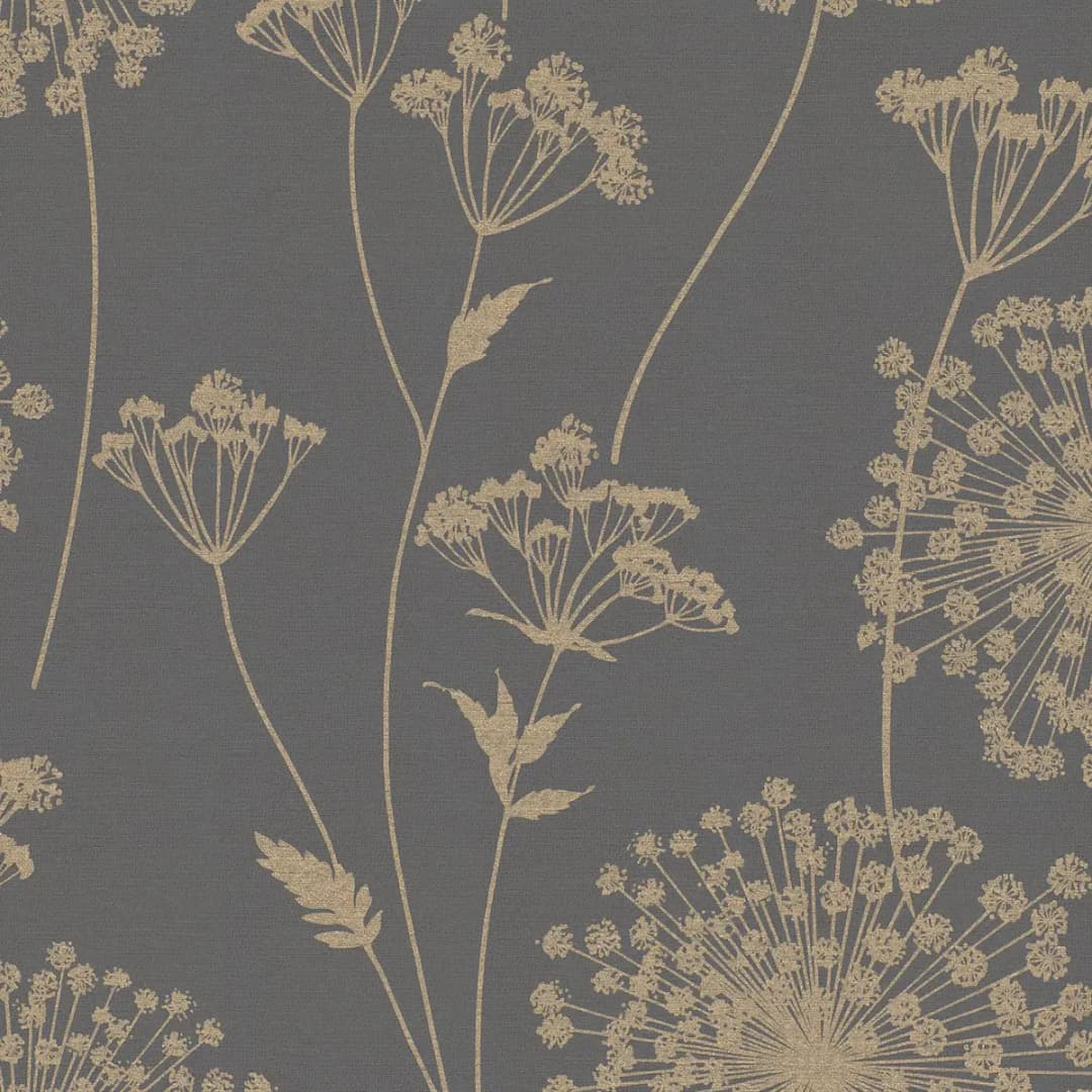 Vliestapete Feld | Grau