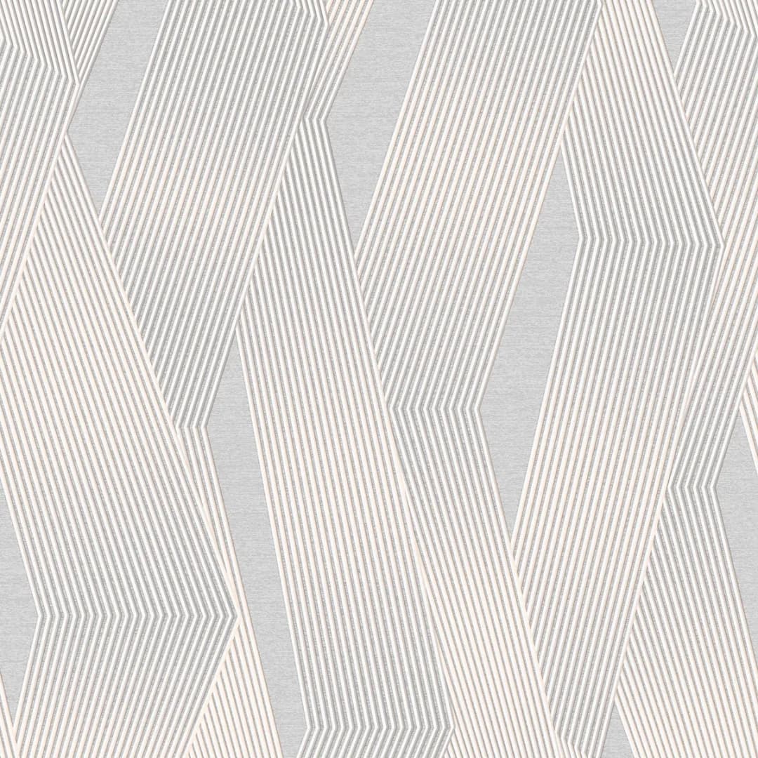Vliestapete Elegante Linien | Grau
