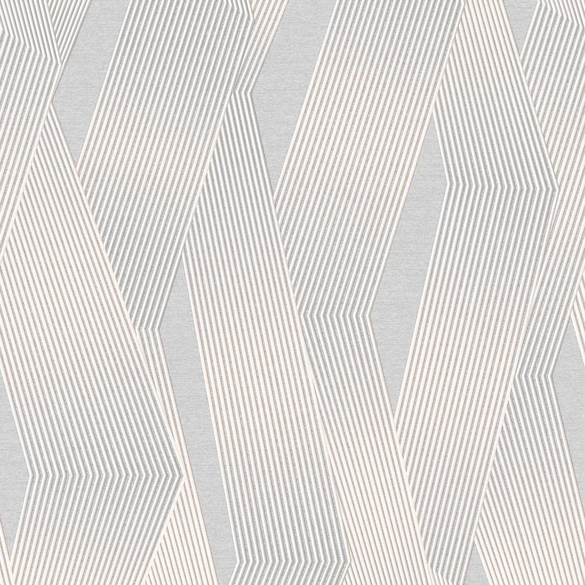 Vliestapete Elegante Linien | Grau