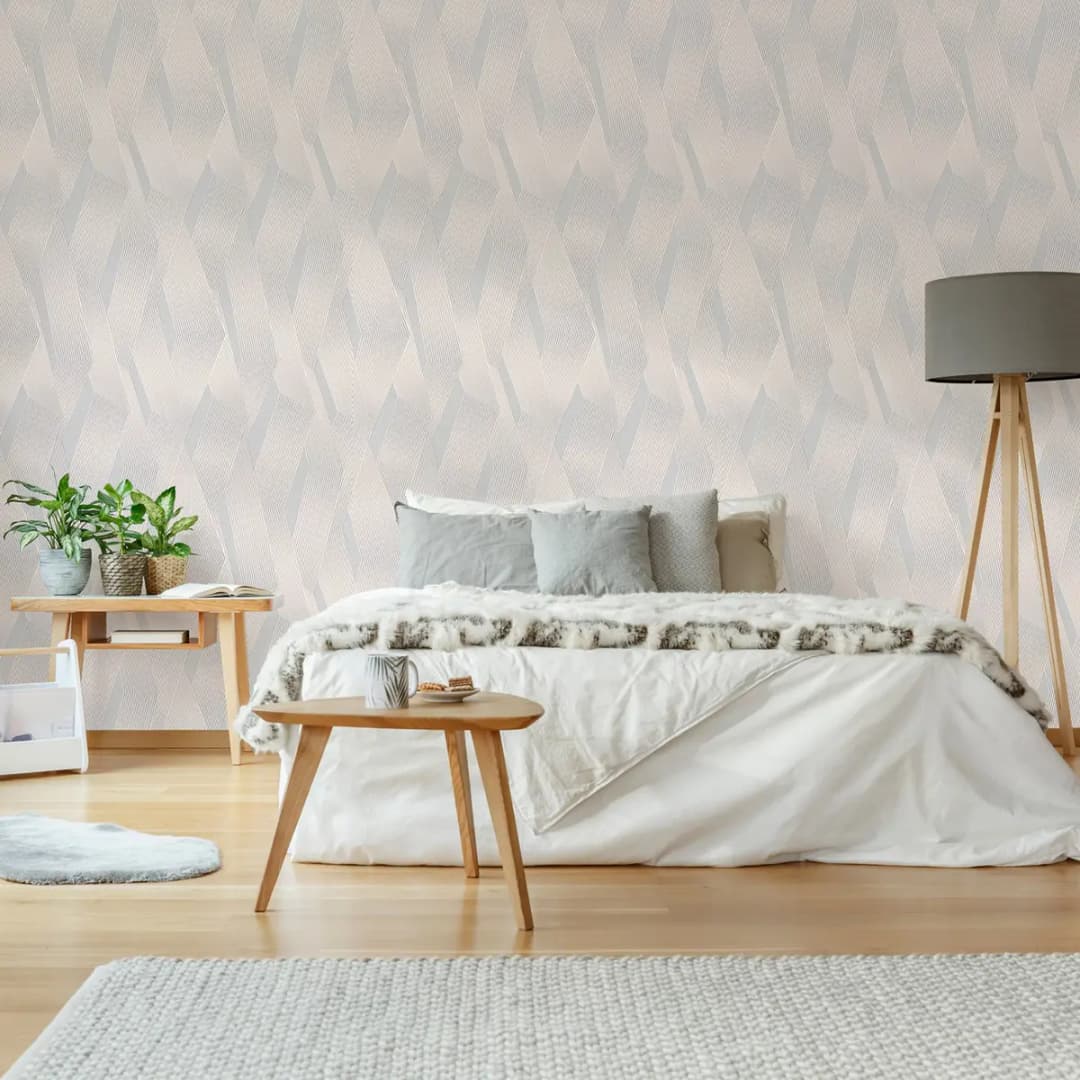 Vliestapete Elegante Linien | Grau