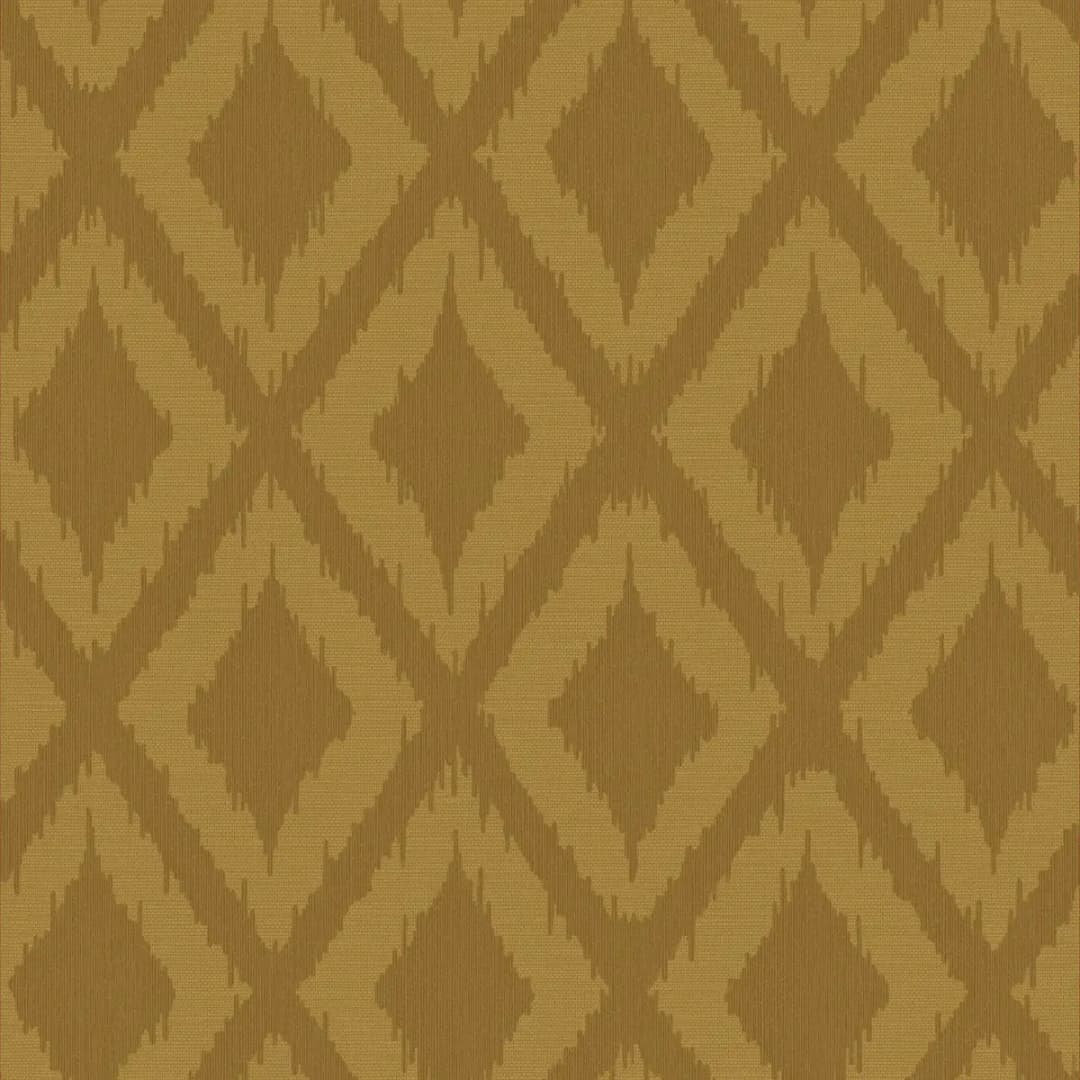 Vliestapete Ikat | Gelb