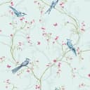Vliestapete Birdies | Blau
