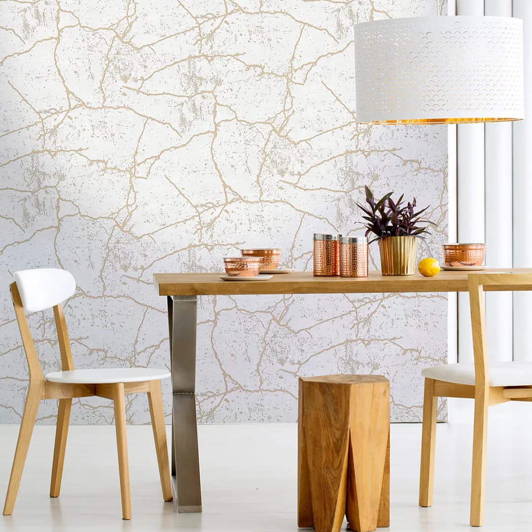 Vliestapete Kintsugi | Gold