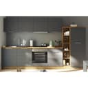 Küchenzeile Florenz I 330cm Grau/Matt Grau | Grau