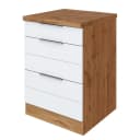 Unterschrank Florenz II 60cm Weiß/Matt Weiß | Weiß