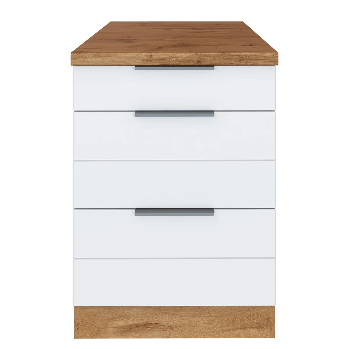 Unterschrank Florenz II 60cm Weiß/Matt Weiß | Weiß