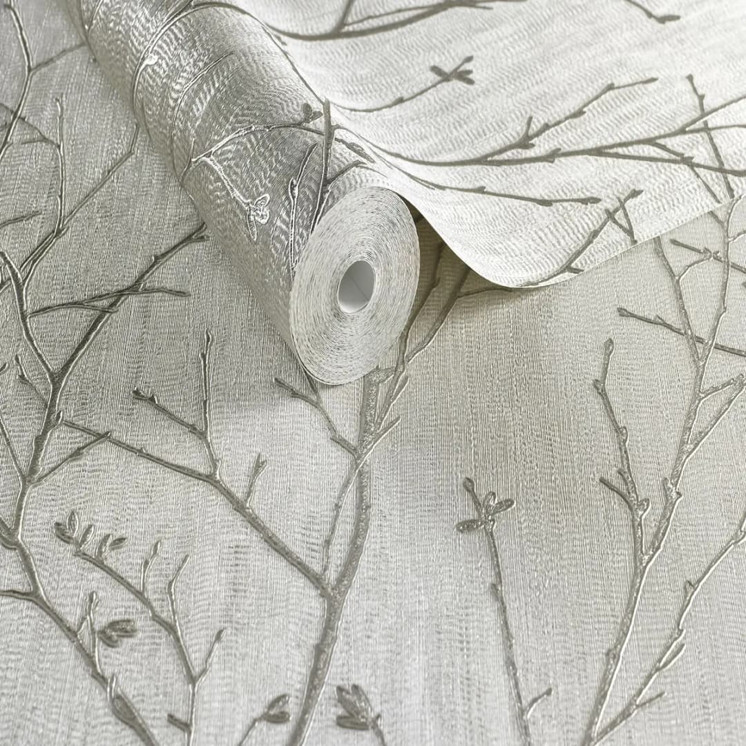 Vliestapete Water Silk Spring | Braun