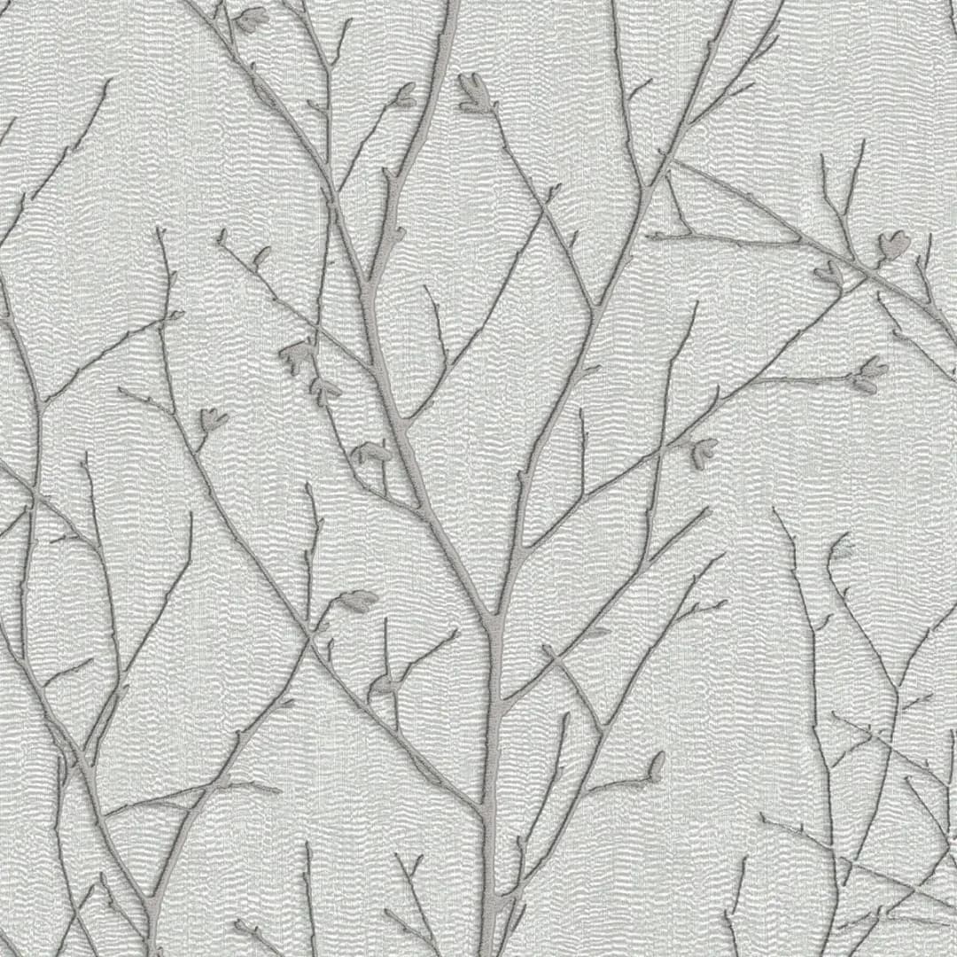 Vliestapete Water Silk Spring | Silber