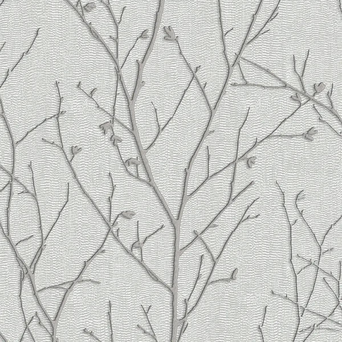 Vliestapete Water Silk Spring | Silber