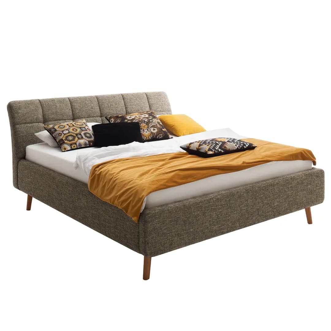 Polsterbett Mila II 180 x 200cm | Braun
