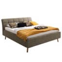 Polsterbett Mila II 180 x 200cm | Braun