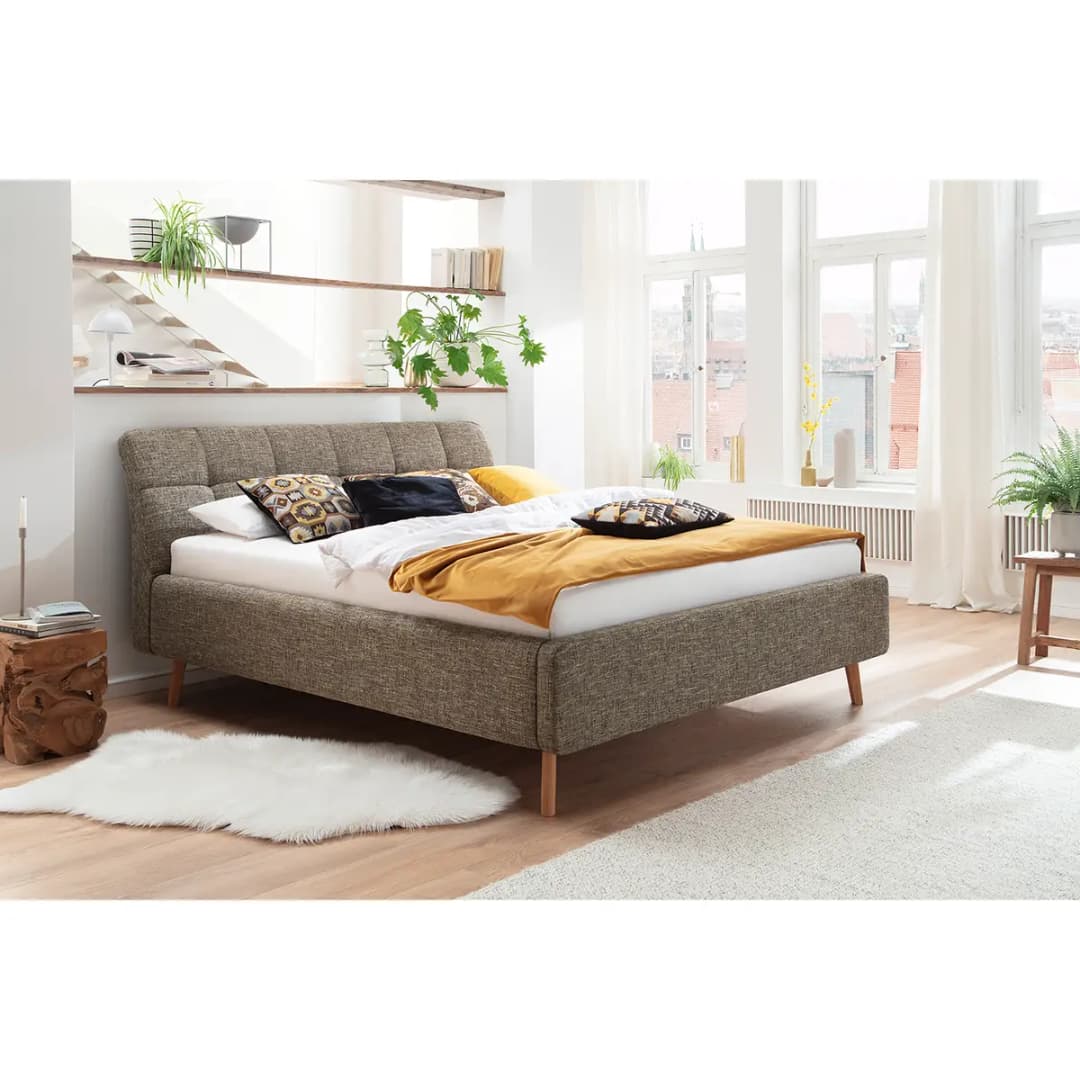 Polsterbett Mila II 180 x 200cm | Braun