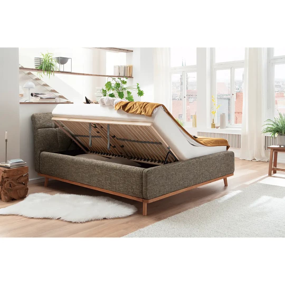 Polsterbett Mila II | Braun