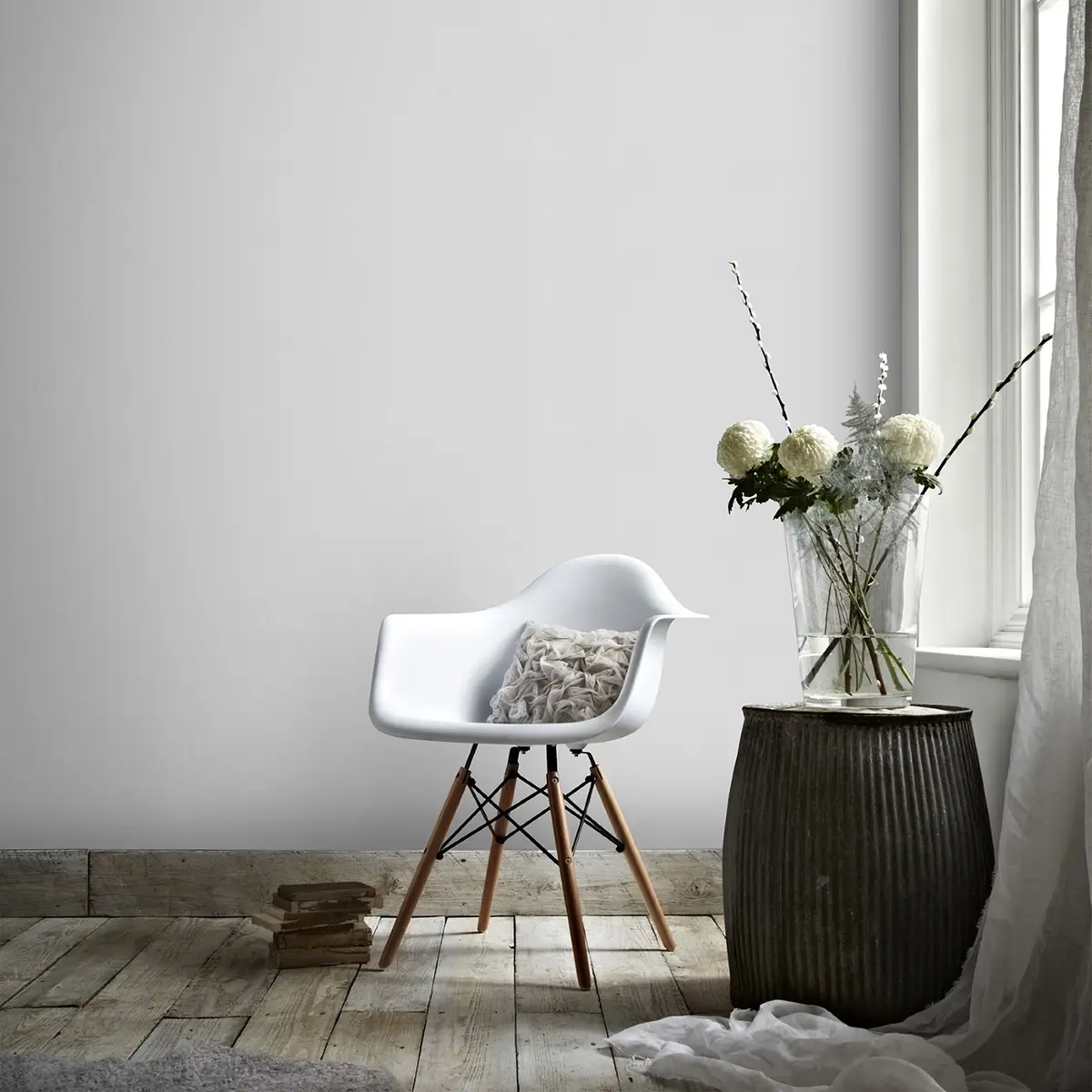 Vliestapete Lynn | Grau