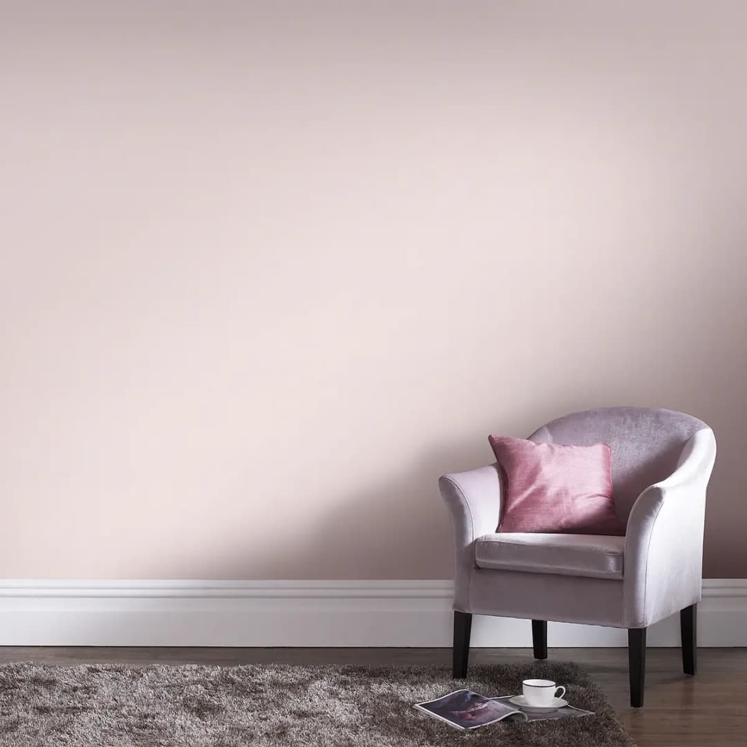 Vliestapete Uni | Rosa