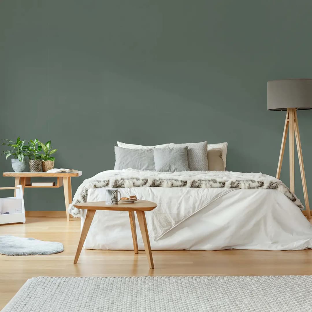 Vliestapete Textil II | Grün