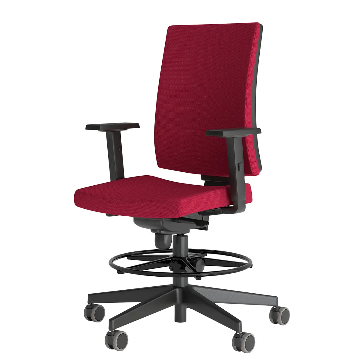 Ergonomischer Bürostuhl NAVIGO COUNTER | Rot