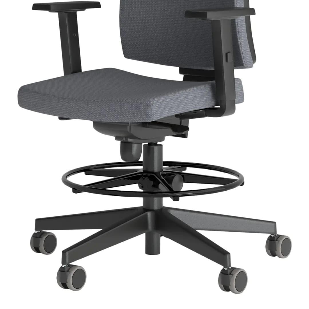 Ergonomischer Bürostuhl NAVIGO COUNTER | Grau