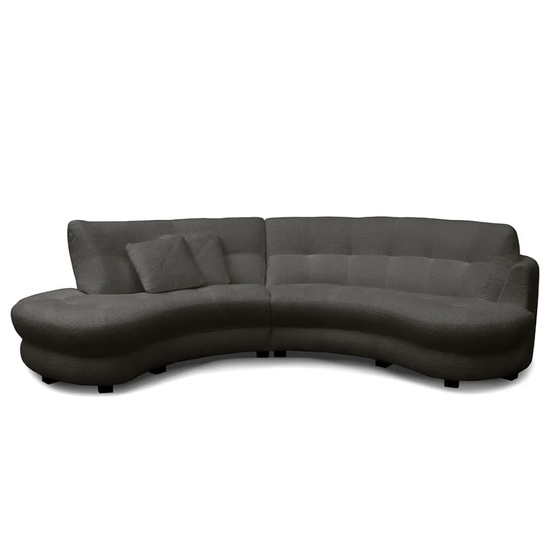 Ecksofa Roulette | Schwarz